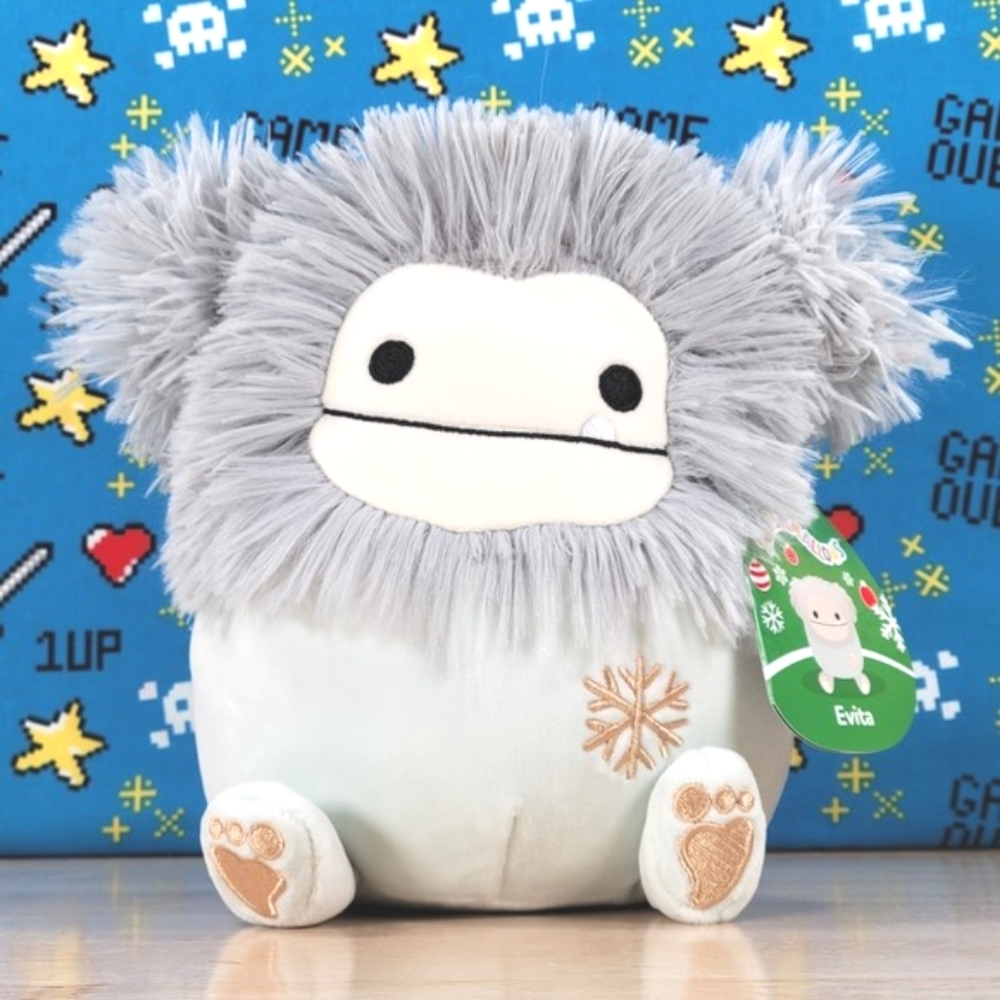 Squishmallow Evita the Bigfoot 7" UltraSoft Stuffed Christmas Holiday Pl…